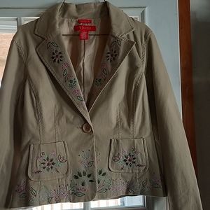 Jacket, Tan A/Line size 10